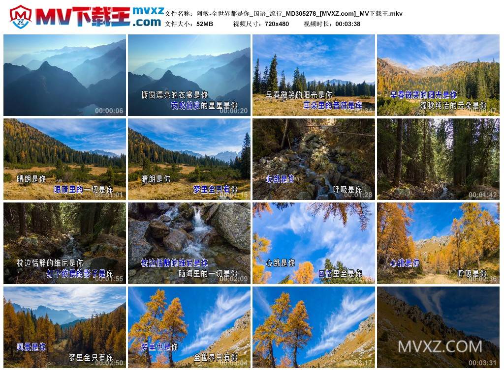 阿敏-全世界都是你_国语_流行_MD305278